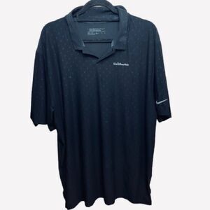 Nike Golf Mens Tour Performance Black Dri-Fit Walt Disney World Polo Shirt Sz XL